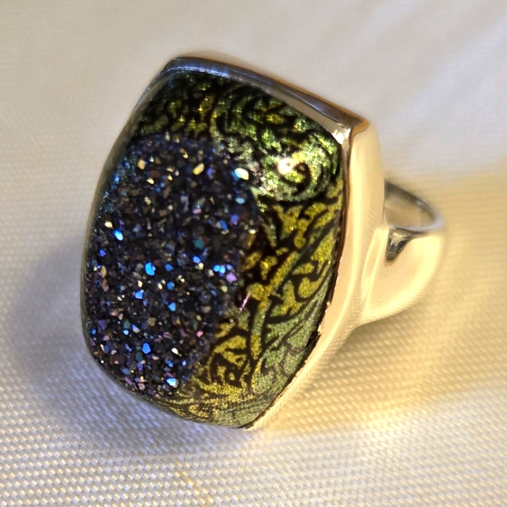 Sajen 925 sterling silver semi-precious gemstone ring